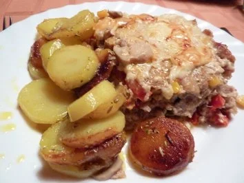 Rezept: Fl/Rind/Schwein: Hackfleischkuchen Fl/Rind/Schwein: Hackfleischkuchen - Rezept