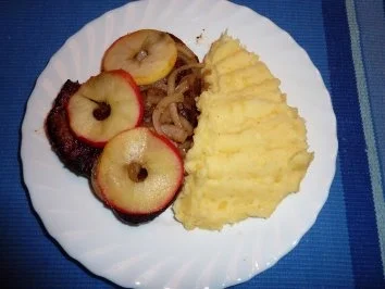 Fl/Rind: Leber mit glasierten Äpfeln - Rezept - Bild Nr. 2