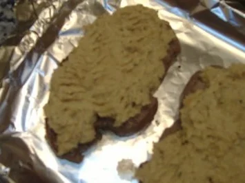 Rezept: Rumpsteak auf Endiviengemüse und Sellerie und Kräuterbutter überbacken Bild Nr. 4 Rumpsteak auf Endiviengemüse und Sellerie und Kräuterbutter überbacken - Rezept - Bild Nr. 4