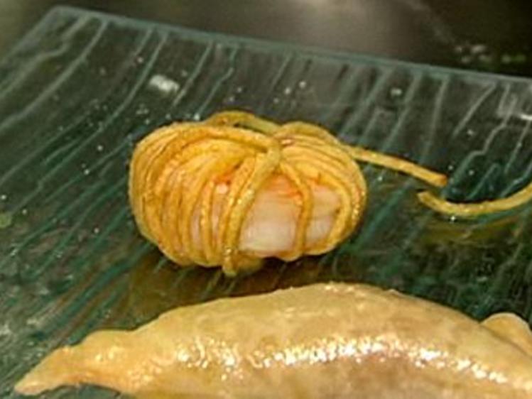 Garnelen im Kartoffelmantel mit Aioli - schnell &amp; einfach - 510 kcal/100g