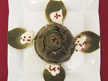 Artischocken mit Pfeffercreme - Rezept