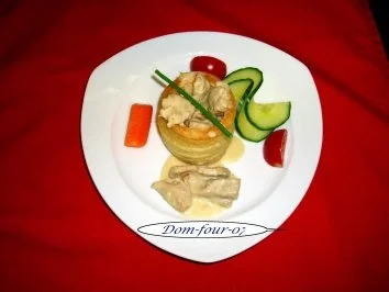 Rezept: Kalbsragout in kleinen Butterpastetchen Kalbsragout in kleinen Butterpastetchen - Rezept