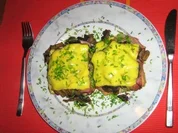 Schwarzwaldschinken-Champignion-Toast - Rezept
