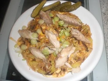 Kartoffelomelett mit Räucherfisch - Rezept - Bild Nr. 2