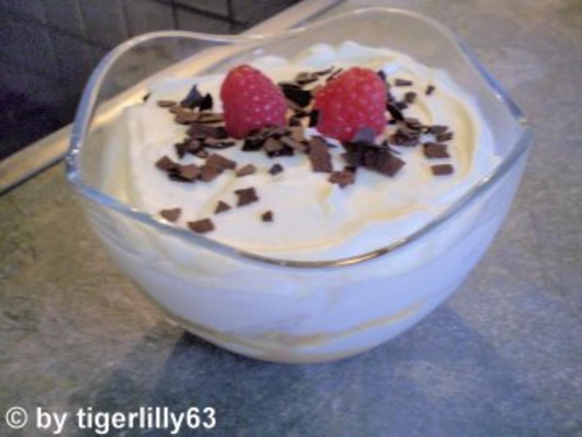 Mascarpone Creme mit Himbeeren - Rezept - kochbar.de