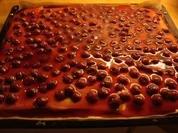 Kirsch-Schmand-Kuchen vom Blech - Rezept