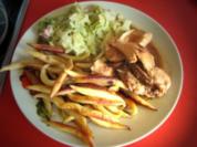 Kaninchenragout, Wirsinggemüse und Schupfnudeln - Rezept