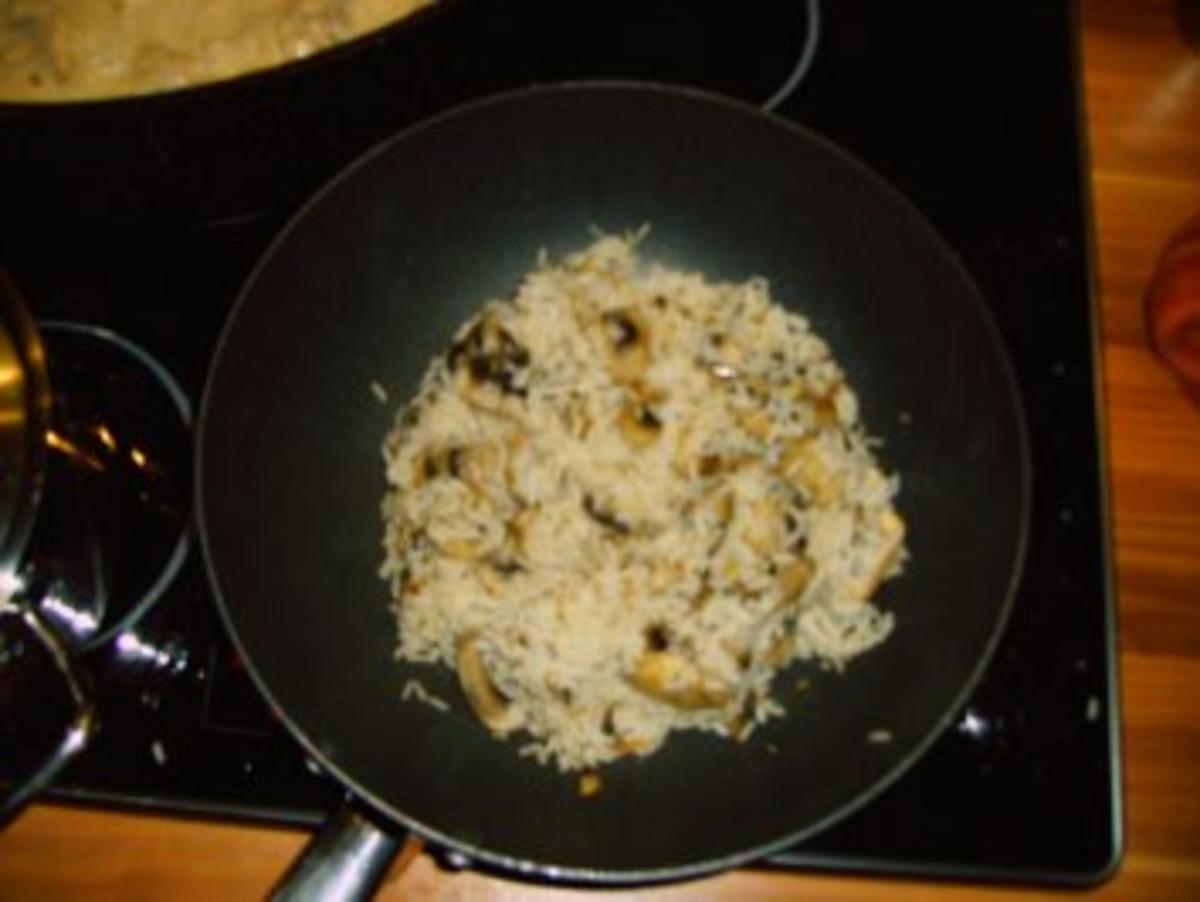Gebratener Champignon-Reis - Rezept mit Bild - kochbar.de