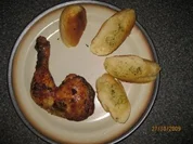 Rezept: Hähnchenkeulen/Schenkel, knusprig mit Honig, Chili, usw... Hähnchenkeulen/Schenkel, knusprig mit Honig, Chili, usw... - Rezept