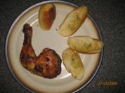 Hähnchenkeulen/Schenkel, knusprig mit Honig, Chili, usw... - Rezept