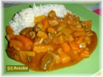 Geflügelgericht - Kürbis-Puten-Gulasch - Rezept