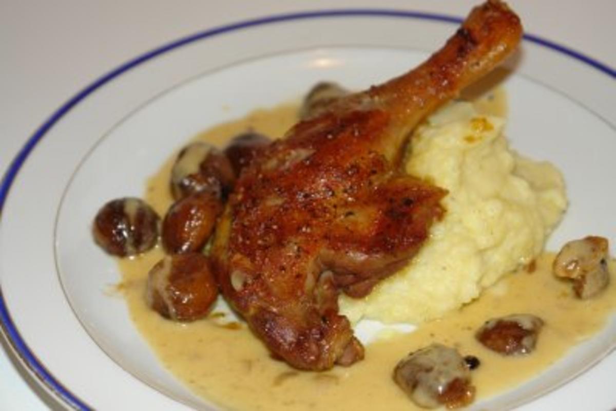 Entenkeule an Kartoffelnpüre - Rezept mit Bild - kochbar.de Entenkeule an Kartoffelnpüre - Rezept mit Bild - kochbar.de