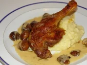 Entenkeule an Kartoffelnpüre - Rezept