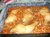 Hähnchenschlegel-Reispfanne - Rezept