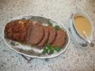 Hackbraten mit Steinpilzen und Rahmsoße - Rezept