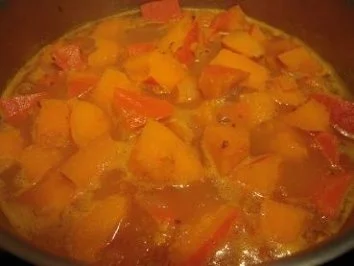 Rezept: Kürbiscremesuppe und Kürbispüree Kürbiscremesuppe und Kürbispüree - Rezept