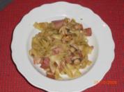 Rezept: Schinkennudeln mit Pilzen Schinkennudeln mit Pilzen - Rezept