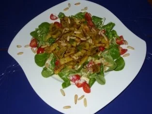 Gebratene Mini-Maultaschen auf Feldsalat - Rezept - Bild Nr. 9