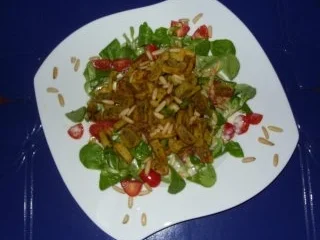 Gebratene Mini-Maultaschen auf Feldsalat - Rezept - Bild Nr. 7