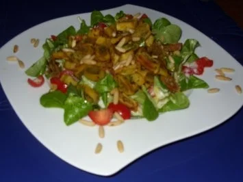 Gebratene Mini-Maultaschen auf Feldsalat - Rezept - Bild Nr. 8