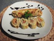 Pfannkuchen mit Dill-Frischkäse und Lachs - Rezept