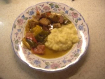 Fleisch - Scharfes Schweinegulasch - Rezept