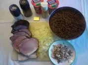 Currylinsen (mit Geselchtem und Semmelknödeln) - Rezept