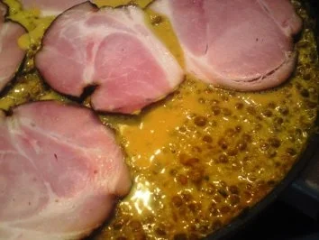 Currylinsen (mit Geselchtem und Semmelknödeln) - Rezept - Bild Nr. 5