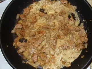 Filetgeschnetzeltes mit Gemüsereis und Senfsahnesoße - Rezept - Bild Nr. 5