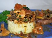 Polenta mit Waldpilzen und Steak - Rezept