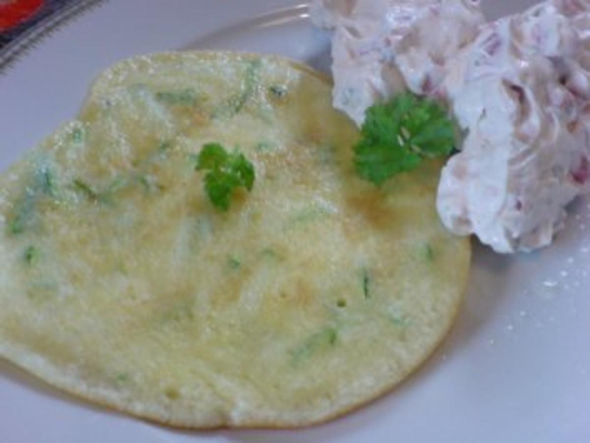 Zucchinipfannkuchen mit Quark - Rezept Von Einsendungen loewe_bs