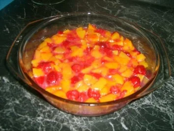 Pfirsich- Himbeer Auflauf - Rezept - Bild Nr. 5