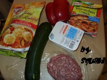 Gemüseragout mit Hackbällchen und Knödeln - Rezept - Bild Nr. 2