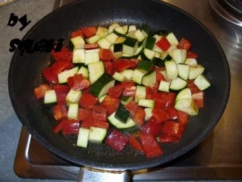 Gemüseragout mit Hackbällchen und Knödeln - Rezept - Bild Nr. 6