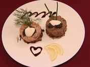 Röstis mit Fleischtartar, Lachstartar und Kaviar (Corinna Drews) - Rezept