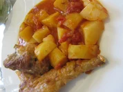 Conejo con Patatas  -  Hase mit Kartoffeln - Rezept