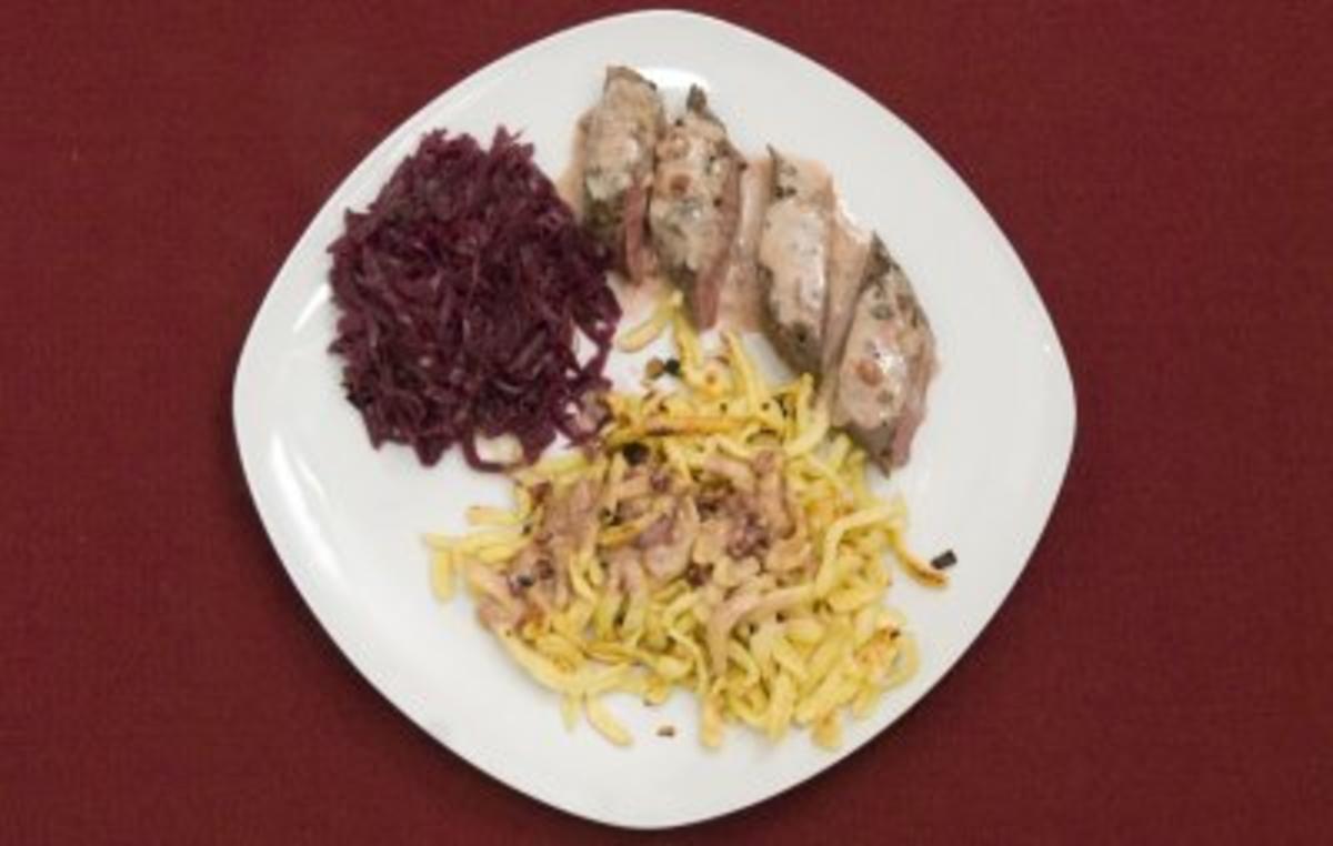 Bilder für Rehrücken mit Spätzle und Rotkraut (Ferfried von Hohenzollern) - Rezept