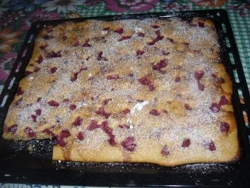 Rezept: Kirschkuchen vom Blech Kirschkuchen vom Blech - Rezept