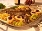 Rehrücken im Crepeteig gegart mit cassis -Apfelfilets und wirsingtörtchen - Rezept - Bild Nr. 4