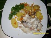 Fisch: Schellfisch im Kartoffel-Gemüsebett - Rezept