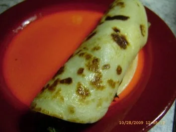 Echt leckere Pfannkuchen mit Spinat-Schafskäse-Füllung - Rezept - Bild Nr. 5