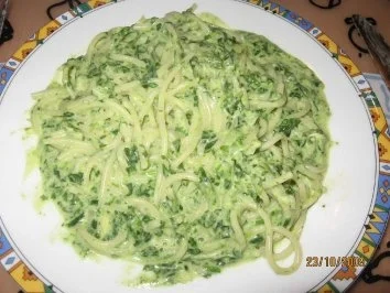 Spagetti in Spinatsoße Vegetarisch - Rezept - Bild Nr. 12