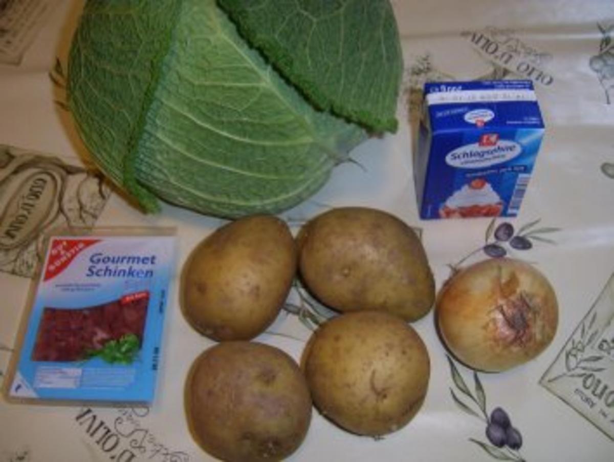 Wirsing-Schinken-Kartoffel-Päckchen - Rezept - Bild Nr. 2