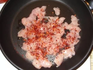 Rezept: Süß-Scharfes-Hähncheninnenbrustfilet mit Gabelspaghetti Bild Nr. 3 Süß-Scharfes-Hähncheninnenbrustfilet mit Gabelspaghetti - Rezept - Bild Nr. 3