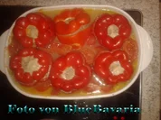Gemüsegerichte: Brigittes gefüllte Paprikaschoten - Rezept