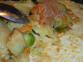 Rosenkohl-Fisch-Lasagne - Rezept