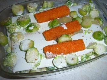 Rosenkohl-Fisch-Lasagne - Rezept - Bild Nr. 6