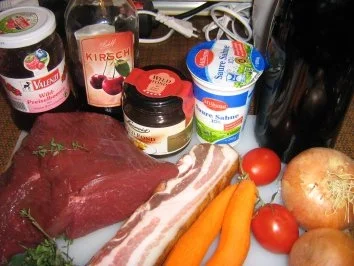 Hirschbraten im Speckmantel - Rezept - Bild Nr. 2