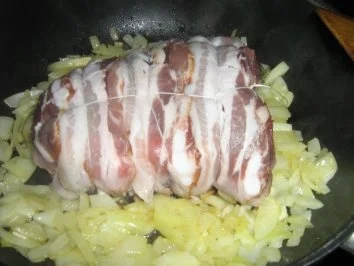 Hirschbraten im Speckmantel - Rezept - Bild Nr. 5