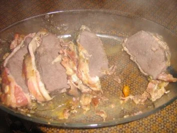 Hirschbraten im Speckmantel - Rezept - Bild Nr. 8